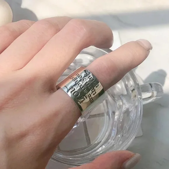🤍Insta sterling silver open ring - Picture 4 of 4